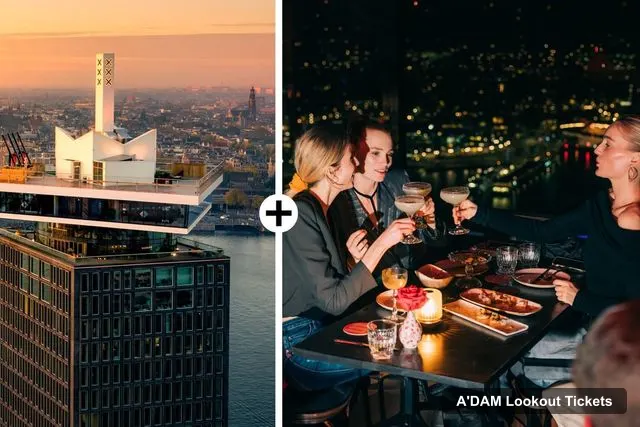 A'DAM Lookout Observation Deck Tickets – A'DAM Lookout Ticket and Lunch or Dinner Voucher