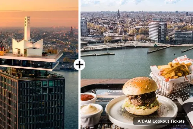 A'DAM Lookout Tickets and Prices – A'DAM Lookout Entry Ticket with Burger