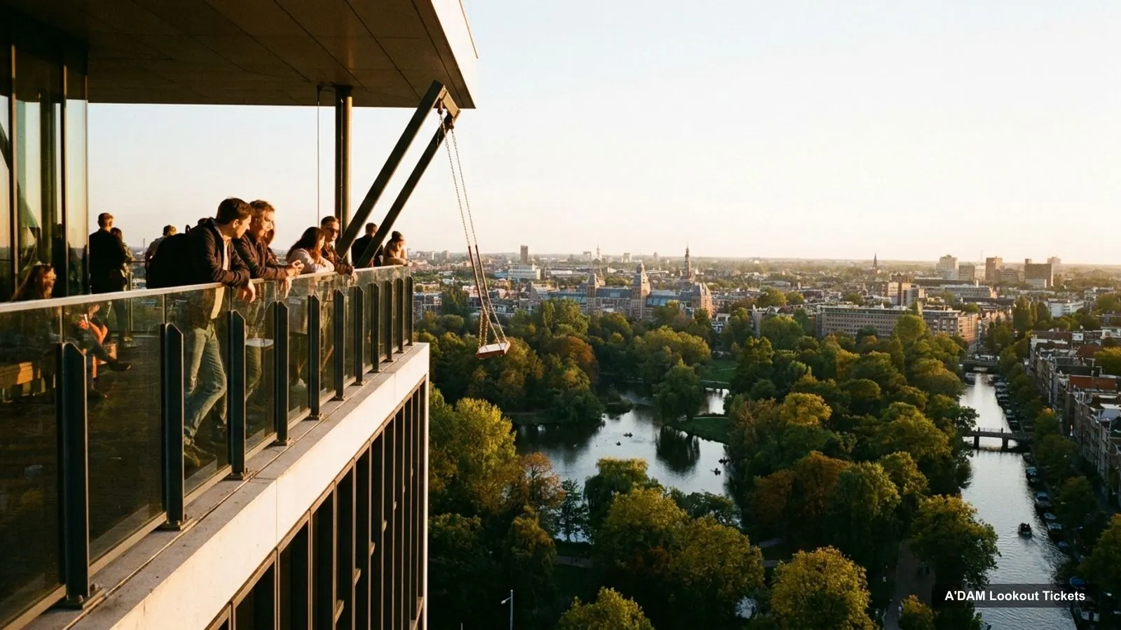 A'DAM Lookout Tickets – view from the observation deck over Vondelpark