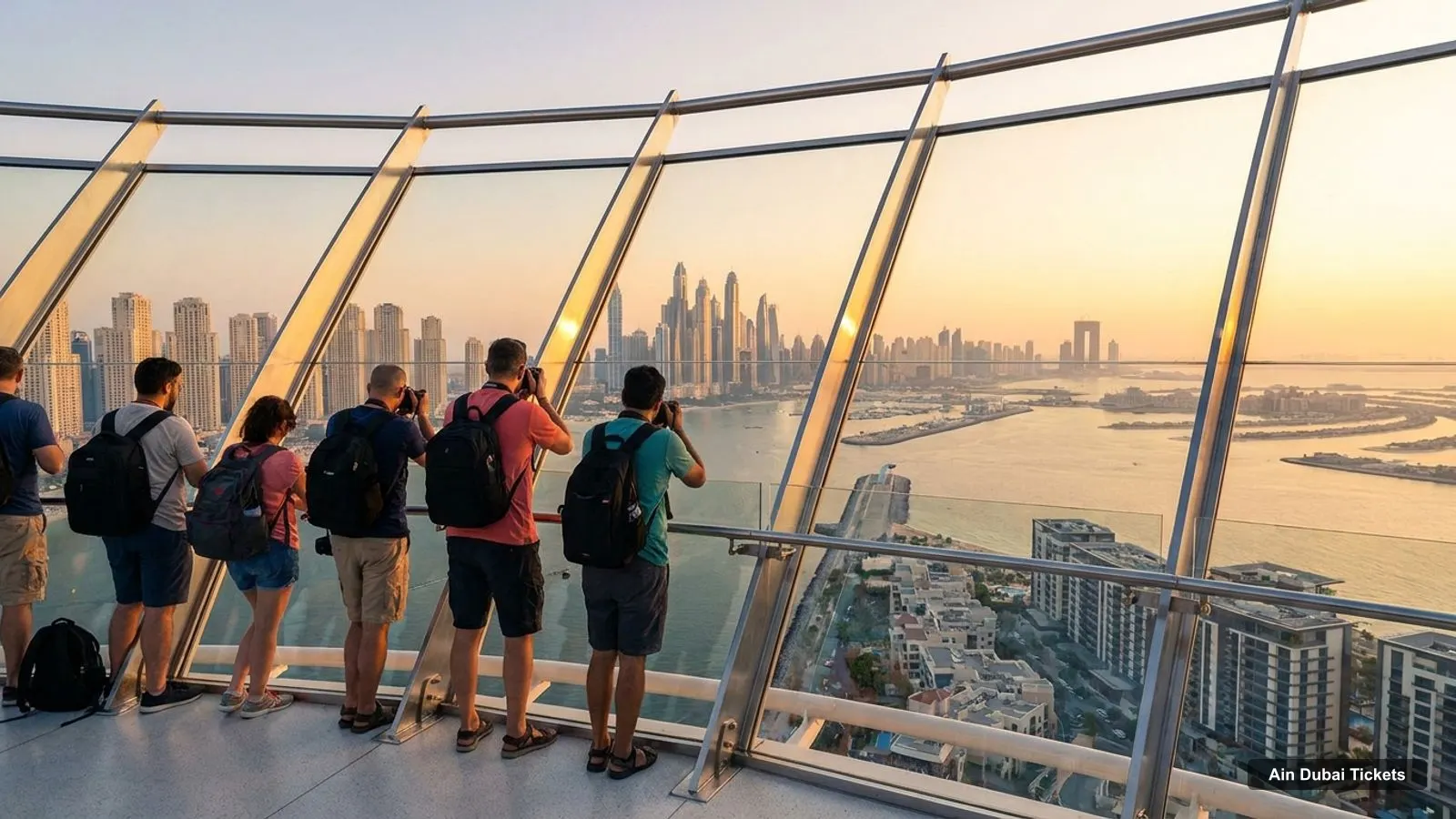 Ain Dubai Tickets – view from the observation deck over Dubai Marina and Jumeirah Beach Residence