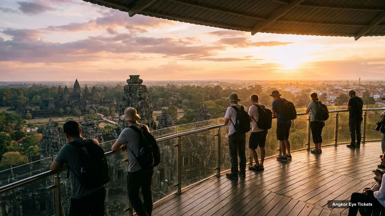 Angkor Eye Tickets – view from the observation deck over Bayon Temple