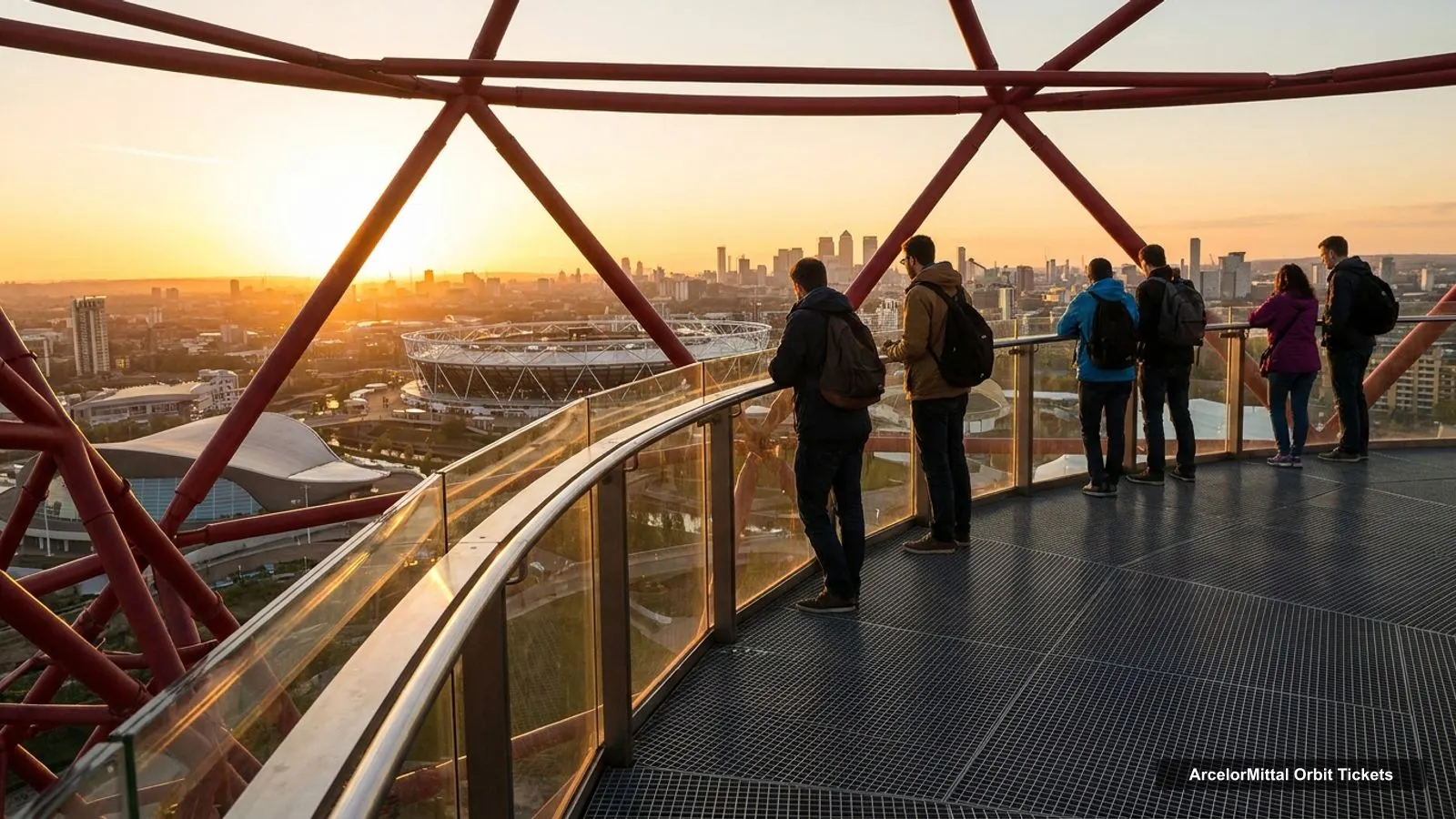 ArcelorMittal Orbit Tickets – view from the observation deck over the Queen Elizabeth Olympic Park and the London skyline