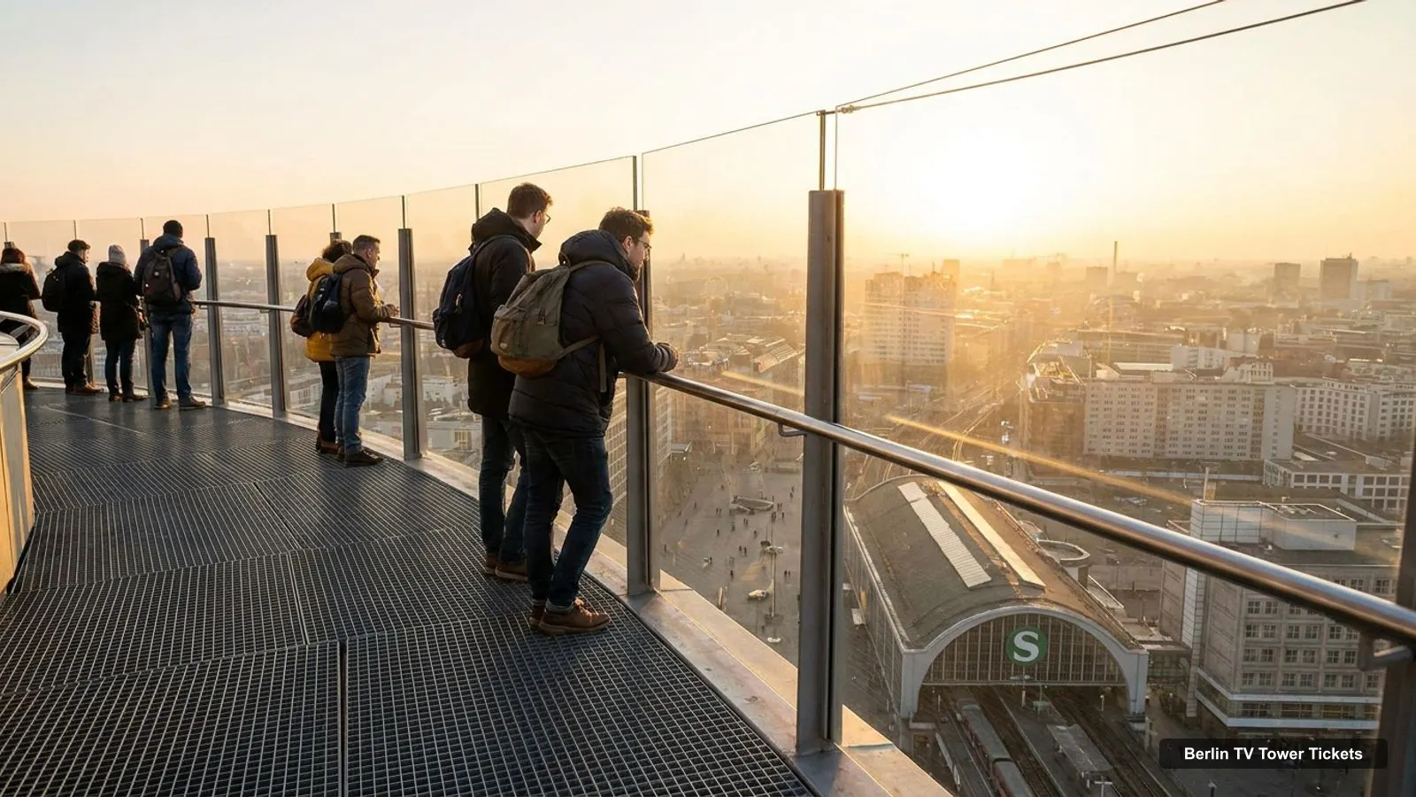Berlin TV Tower Tickets – view from the observation deck over Alexanderplatz