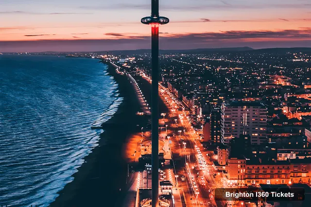 Brighton i360 Observation Deck Tickets – Brighton i360: City Lights Flight with Welcome Drink