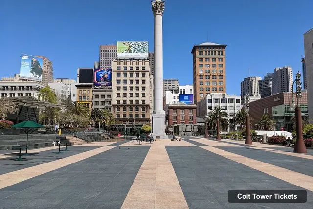 Union Square, Coit Tower – Coit Tower Observation Deck Tickets