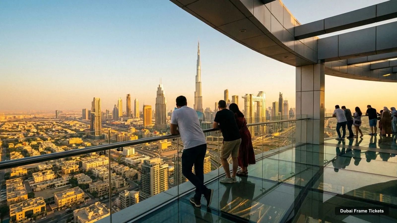 Dubai Frame Tickets – view from the observation deck over Burj Khalifa