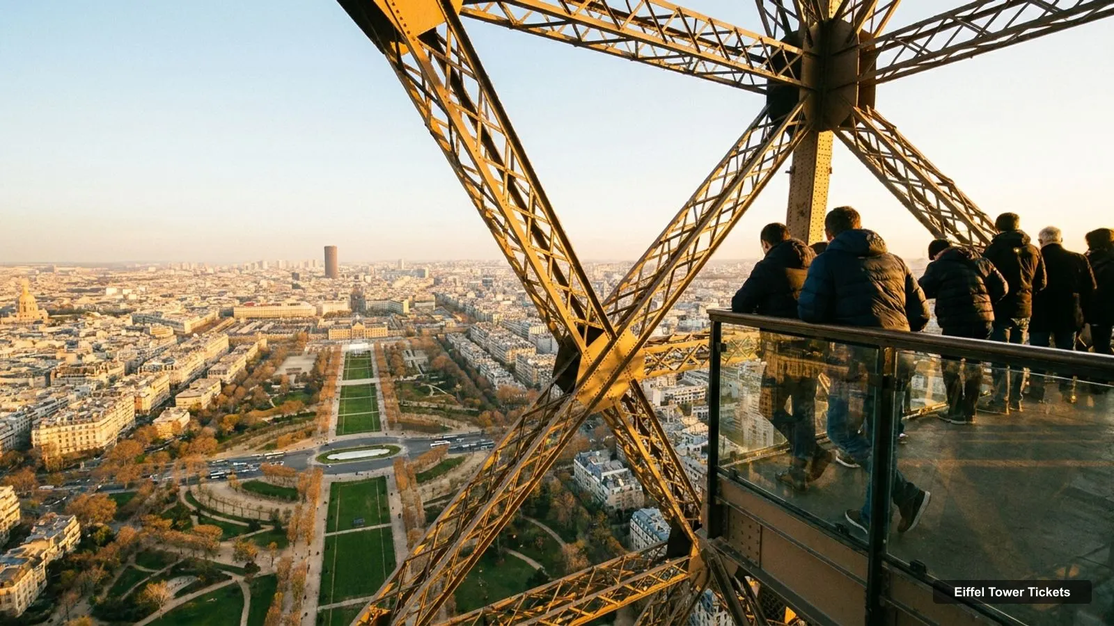 Eiffel Tower Tickets – view from the observation deck over Eiffel Tower