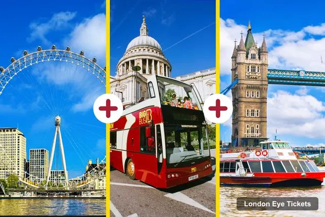 London Eye Skip-the-Line Tickets – London Eye, River Cruise, & Hop-on Hop-off Bus Tour