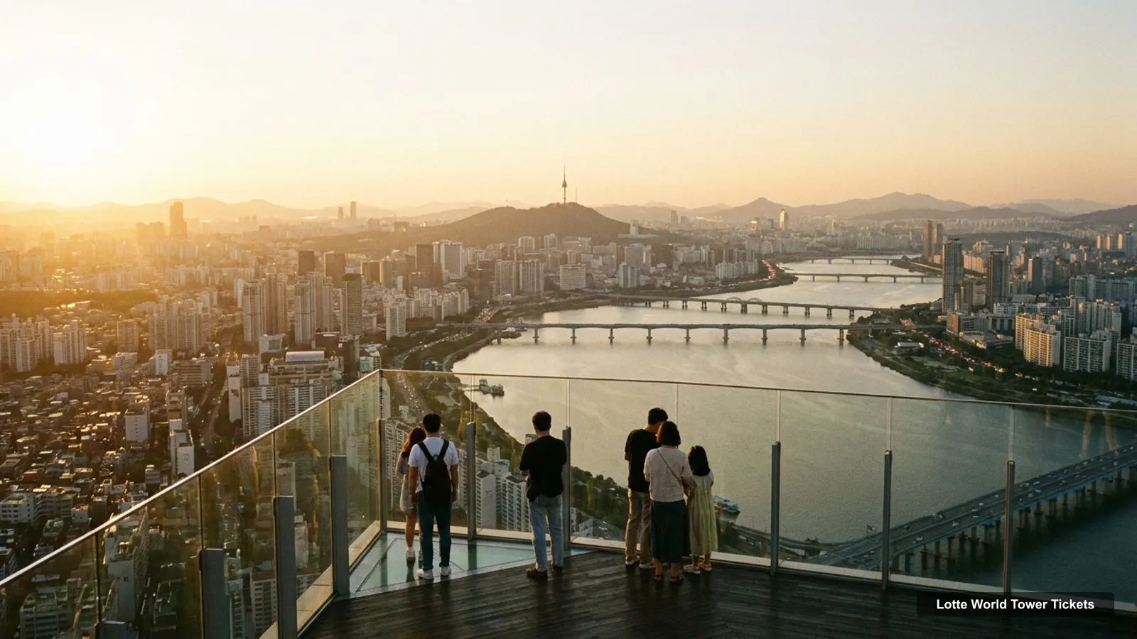 Lotte World Tower Tickets – view from the observation deck over the Han River and the Seoul skyline