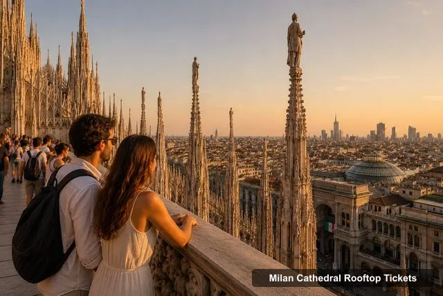Milan Cathedral rooftop Observation Deck Tickets – Milan Duomo Skip-the-Line Guided Tour with Rooftop Access