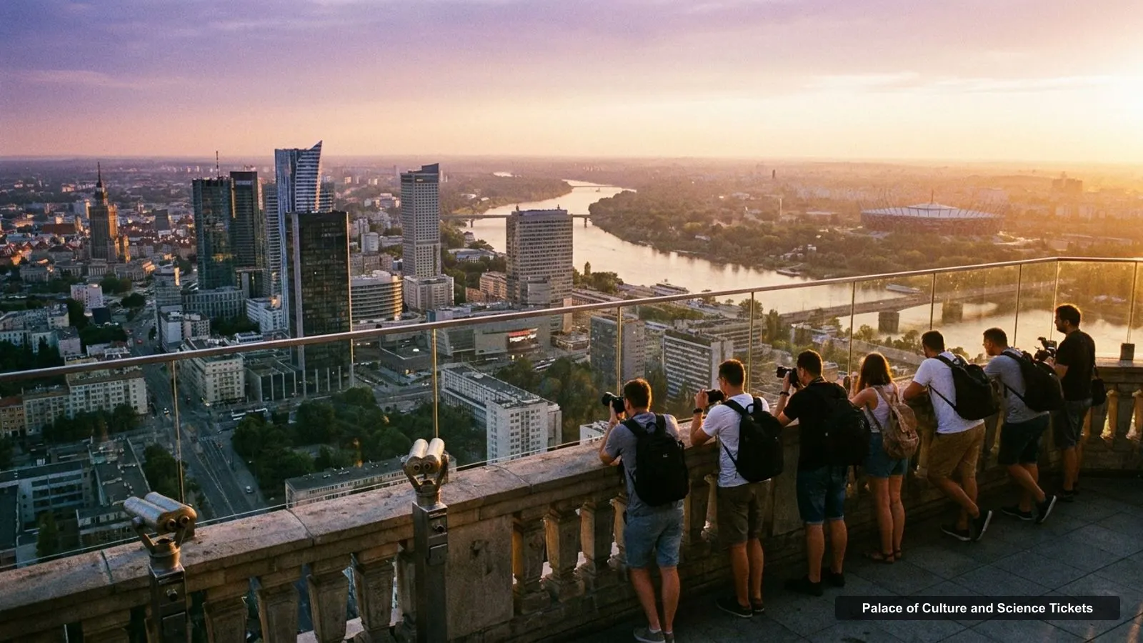 Palace of Culture and Science Tickets – view from the observation deck over the Warsaw skyline