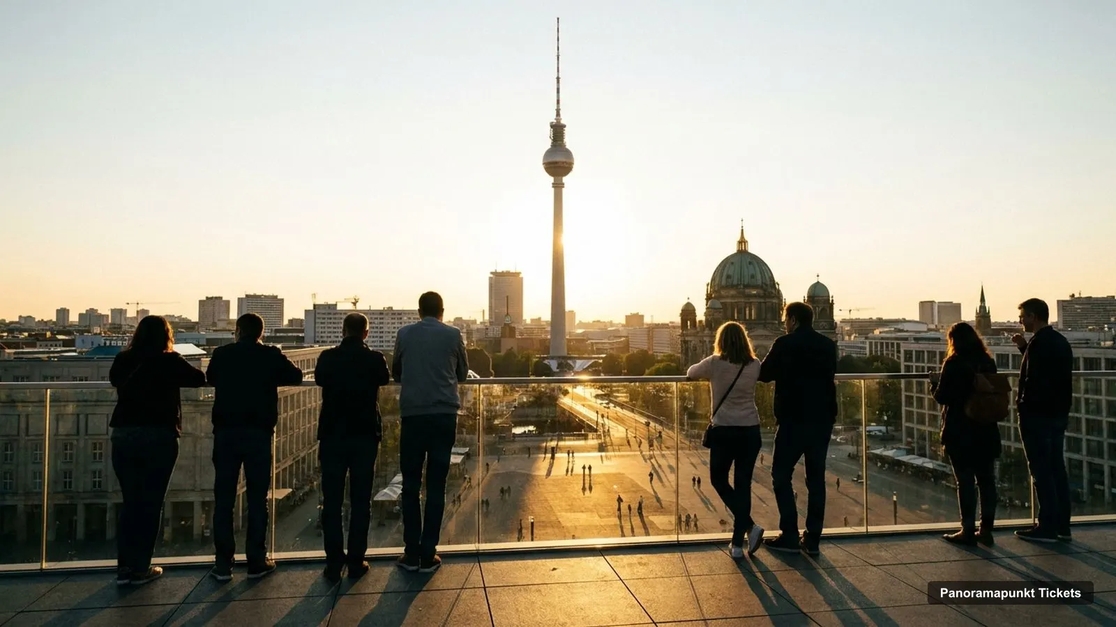 Panoramapunkt Tickets – view from the observation deck over Alexanderplatz