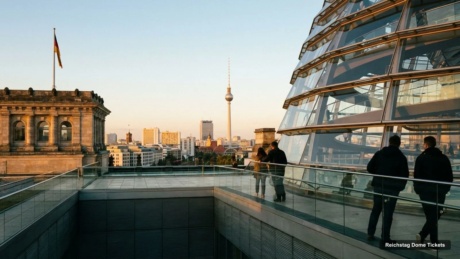 Reichstag Dome Tickets – view from the observation deck over Alexanderplatz