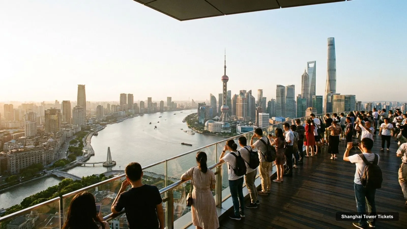 Shanghai Tower Tickets – view from the observation deck over The Bund