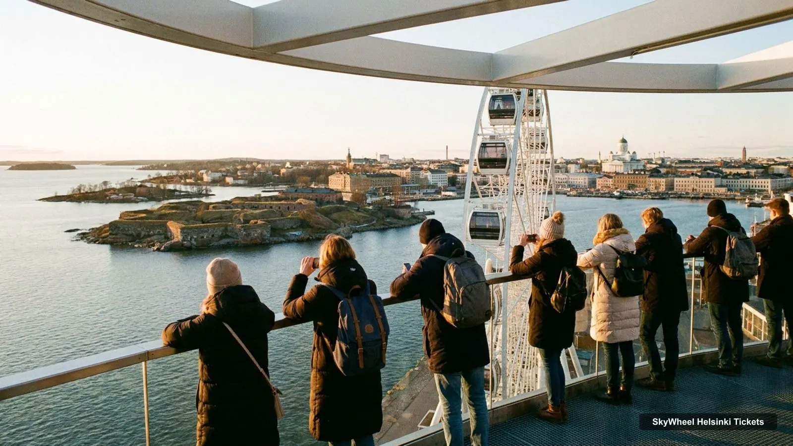SkyWheel Helsinki Tickets – view from the observation deck over Suomenlinna