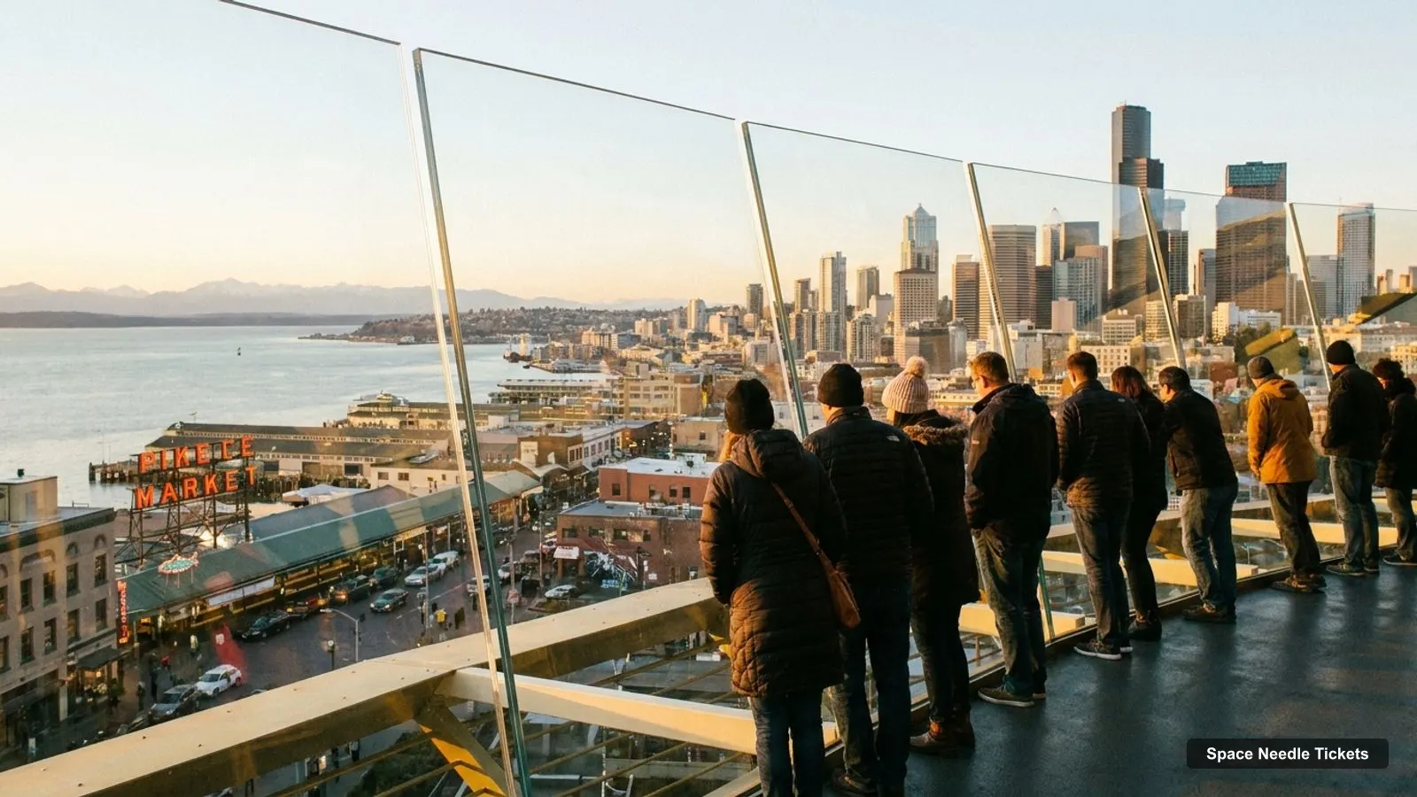 Space Needle Tickets – view from the observation deck over Pike Place Market