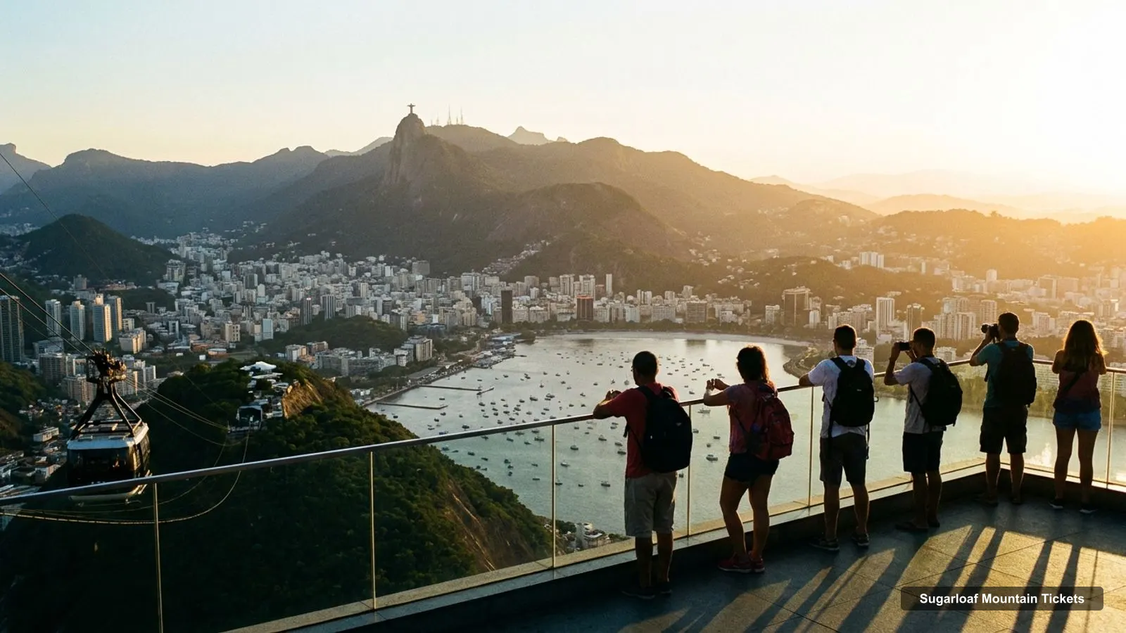 Sugarloaf Mountain Tickets – view from the observation deck over Christ the Redeemer