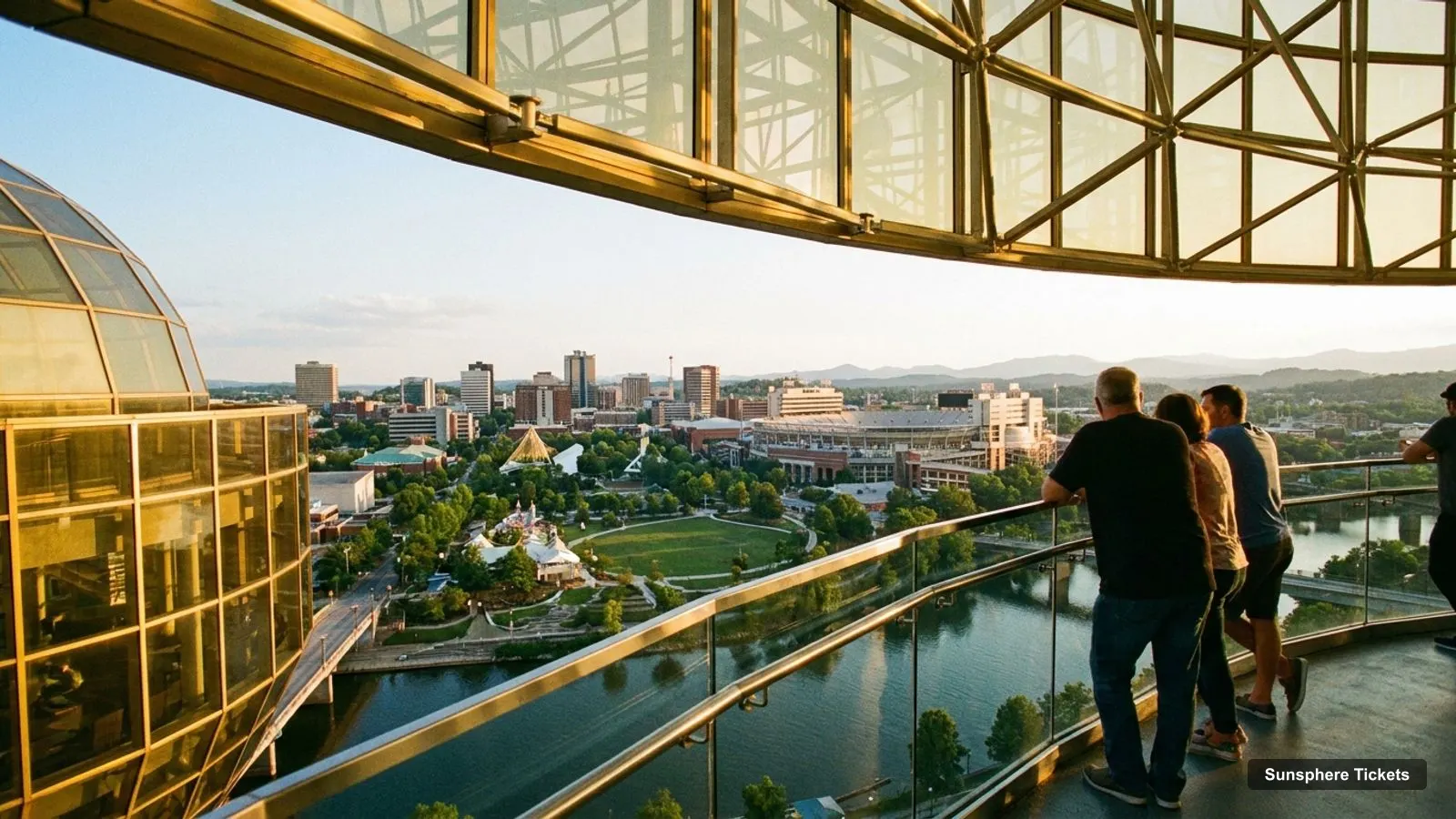 Sunsphere Tickets – view from the observation deck over World's Fair Park
