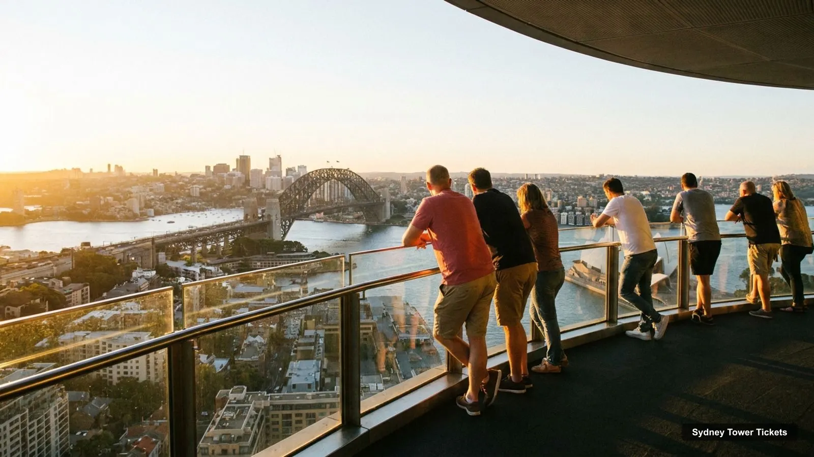 Sydney Tower Tickets – view from the observation deck over Sydney Harbour Bridge and the Sydney Opera House