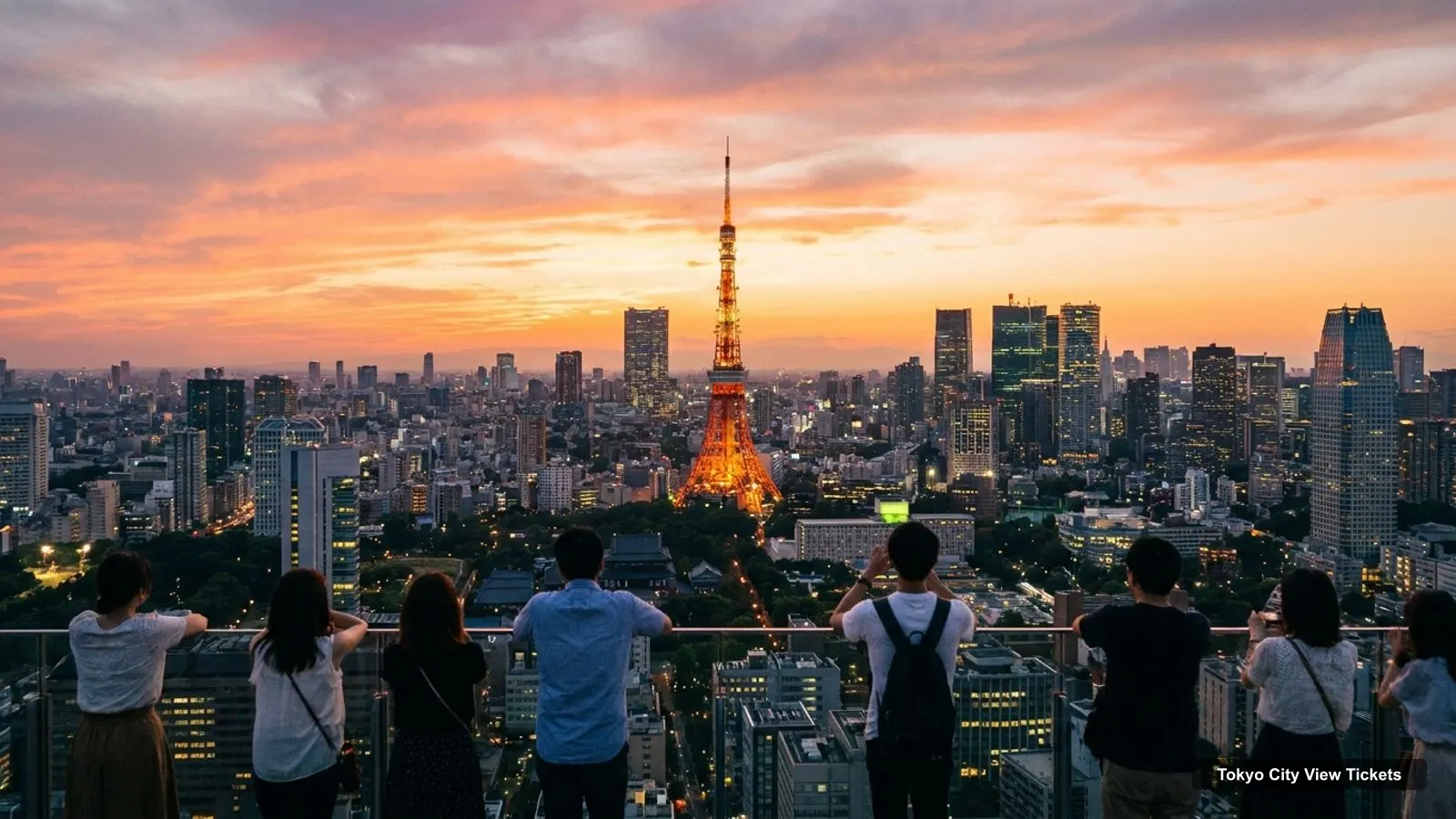 Tokyo City View Tickets – view from the observation deck over Tokyo Tower and the Tokyo skyline