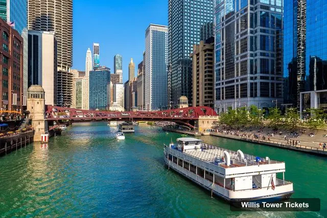 Willis Tower Observatory Tickets – Small Group Tour with Skydeck & River Cruise